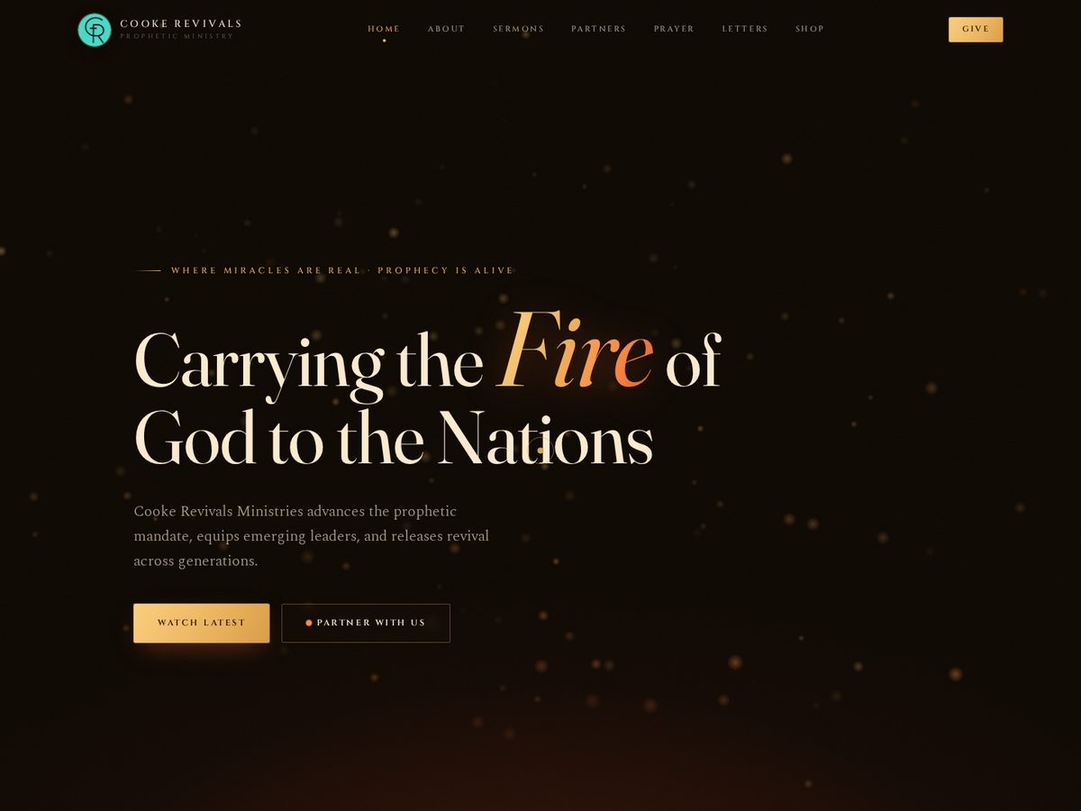 Cooke Revivals homepage