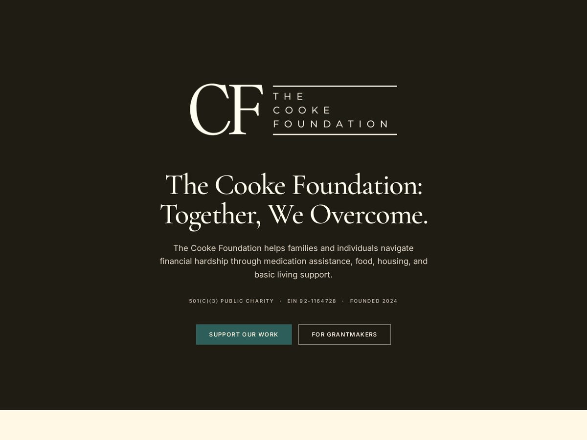 The Cooke Foundation homepage